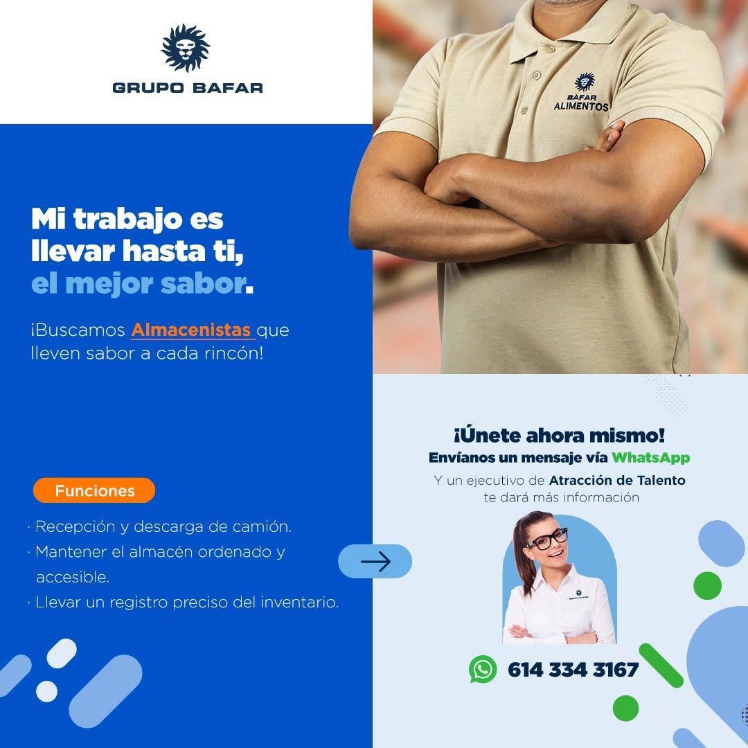 Grupo Bafar - Busca Almacenistas